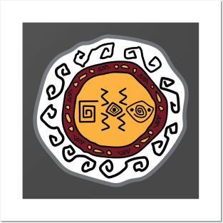 Circular Tribal art Posters and Art